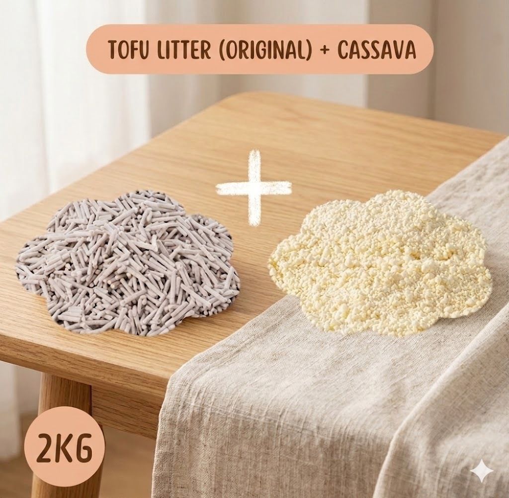 Cassava/Bentonite Cat Litter