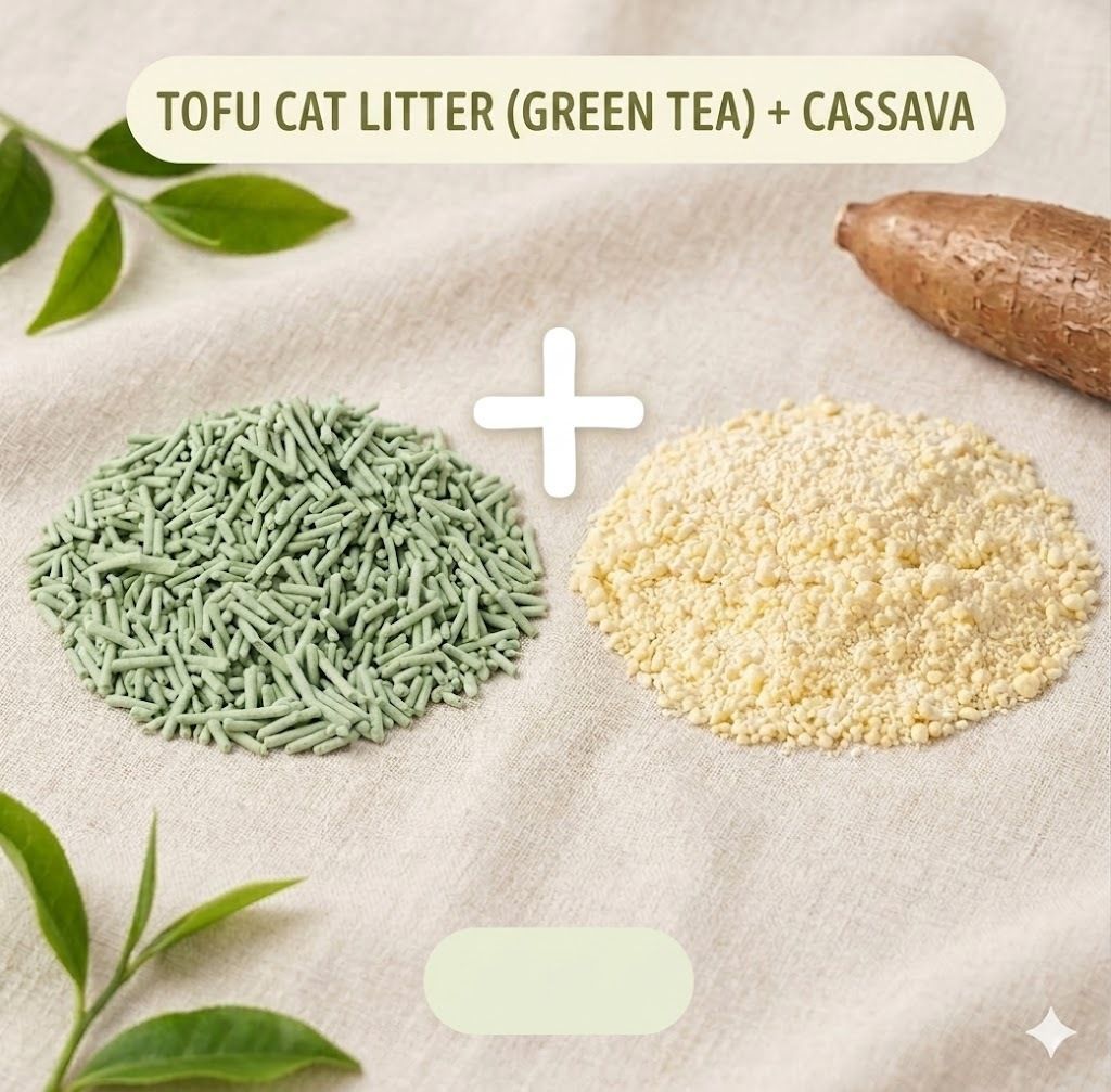 Cassava/Bentonite Cat Litter