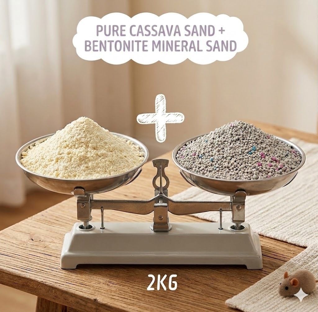 Cassava/Bentonite Cat Litter